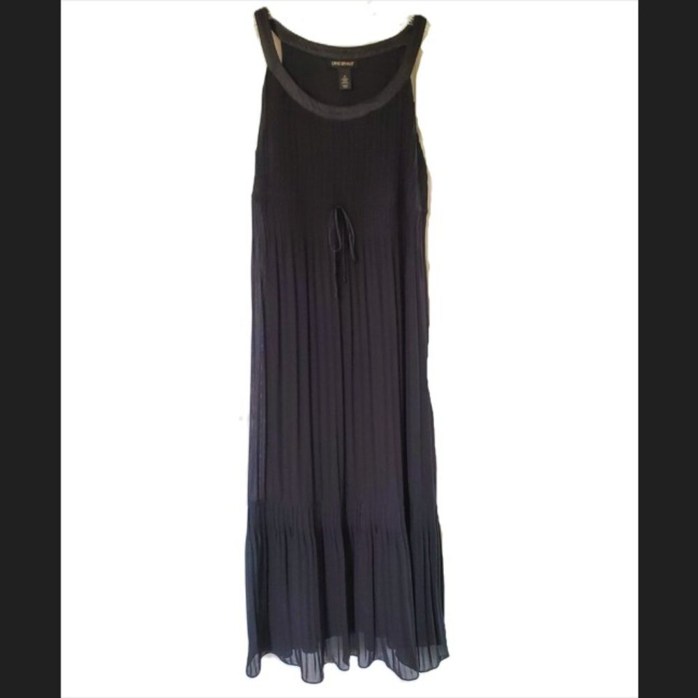 Lane Bryant Fully Lined Black Boho Chiffon Maxi Dress size 16